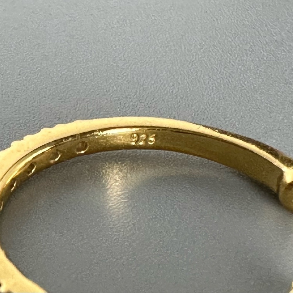 14k Gold Vermeil CZ Ear Cuff - Picture 4 of 7